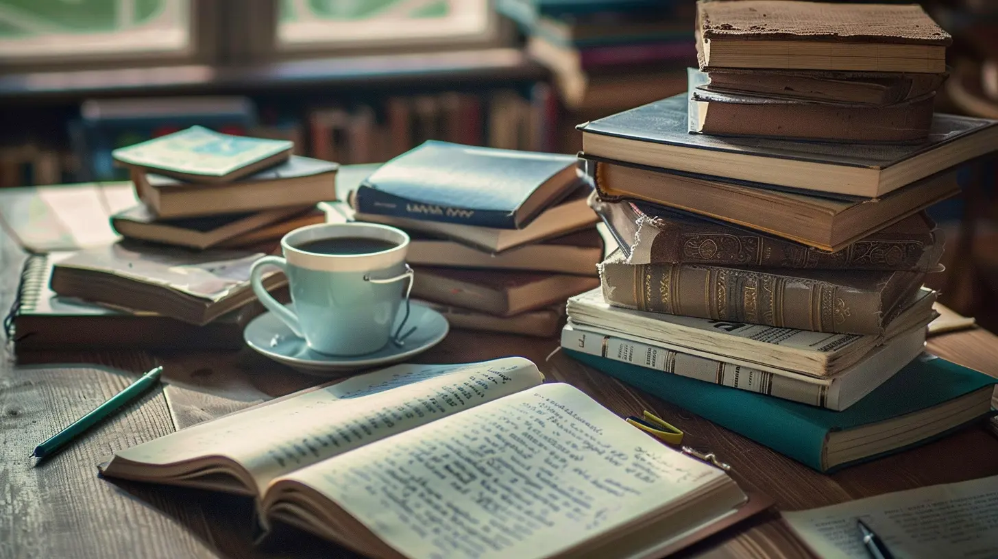 Buch schreiben Schreibtisch